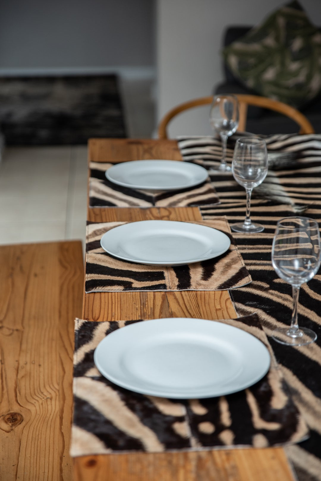 Zebra 6 Placemats Set